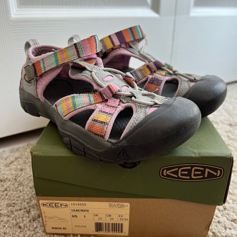 KEEN Kids' Lilac and Gray Sandals